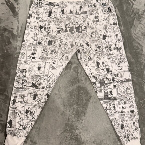 Vintage Phat Farm “GOAT” Popeye Comic Strip Sweatpants Size L - Picture 2 of 8